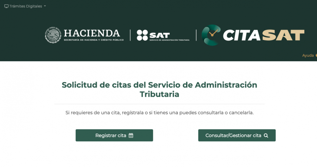 SAT sitio para citas